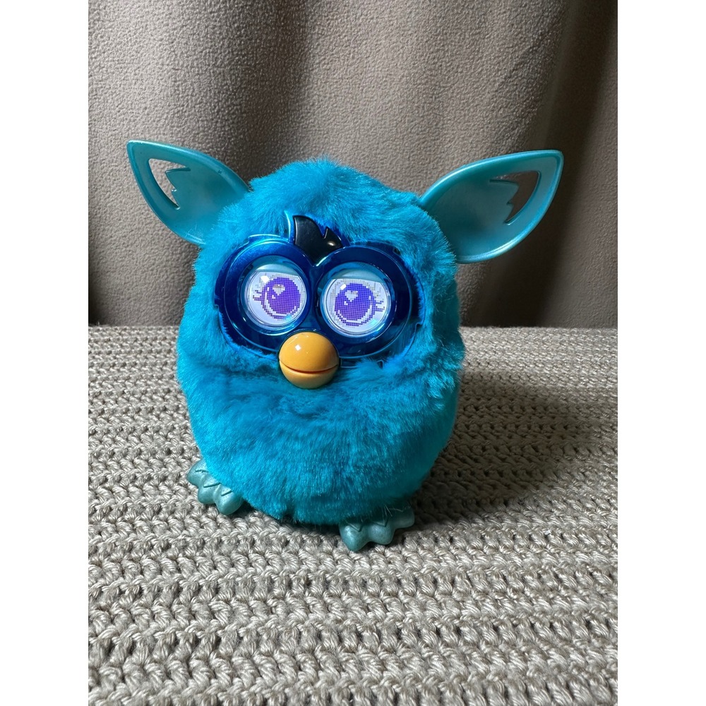 Hasbro Furby Boom Interactive Electronic Plush Toy Teal Blue Waves